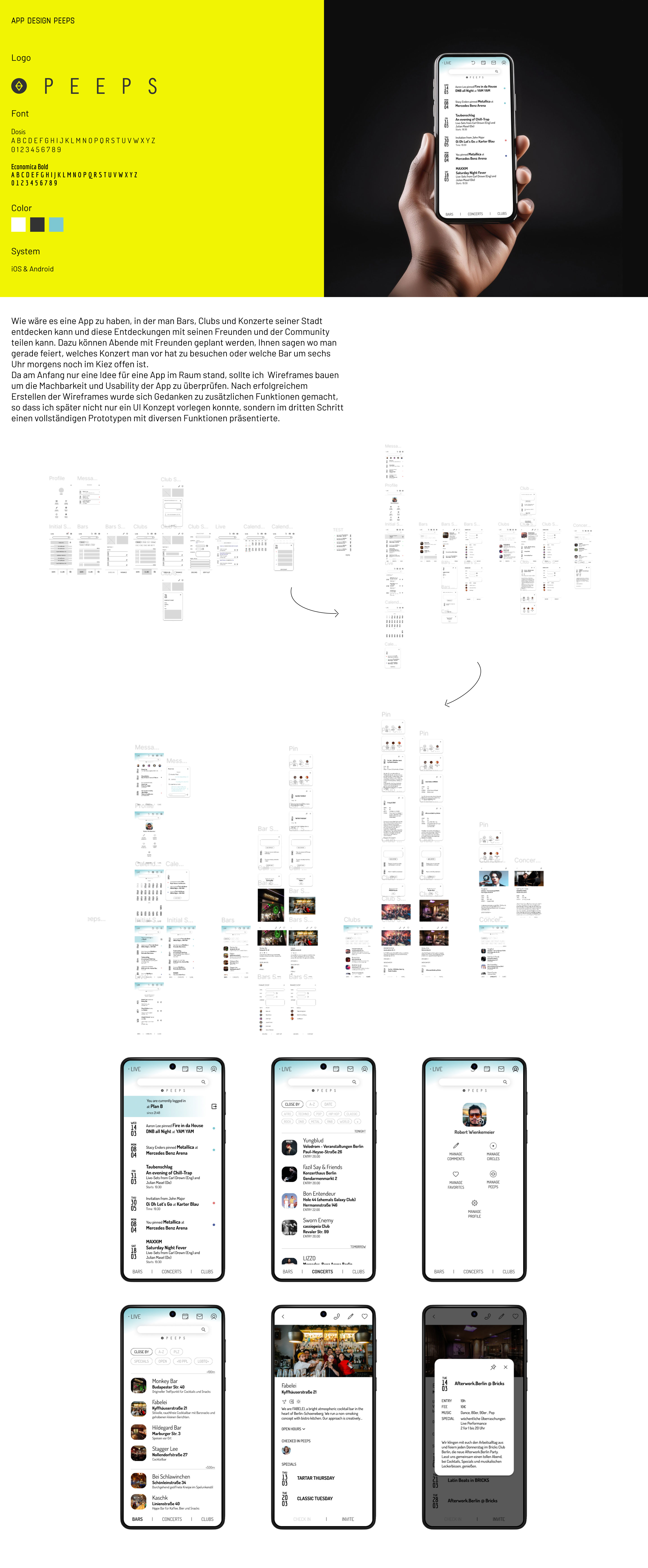 Peeps App Design Full